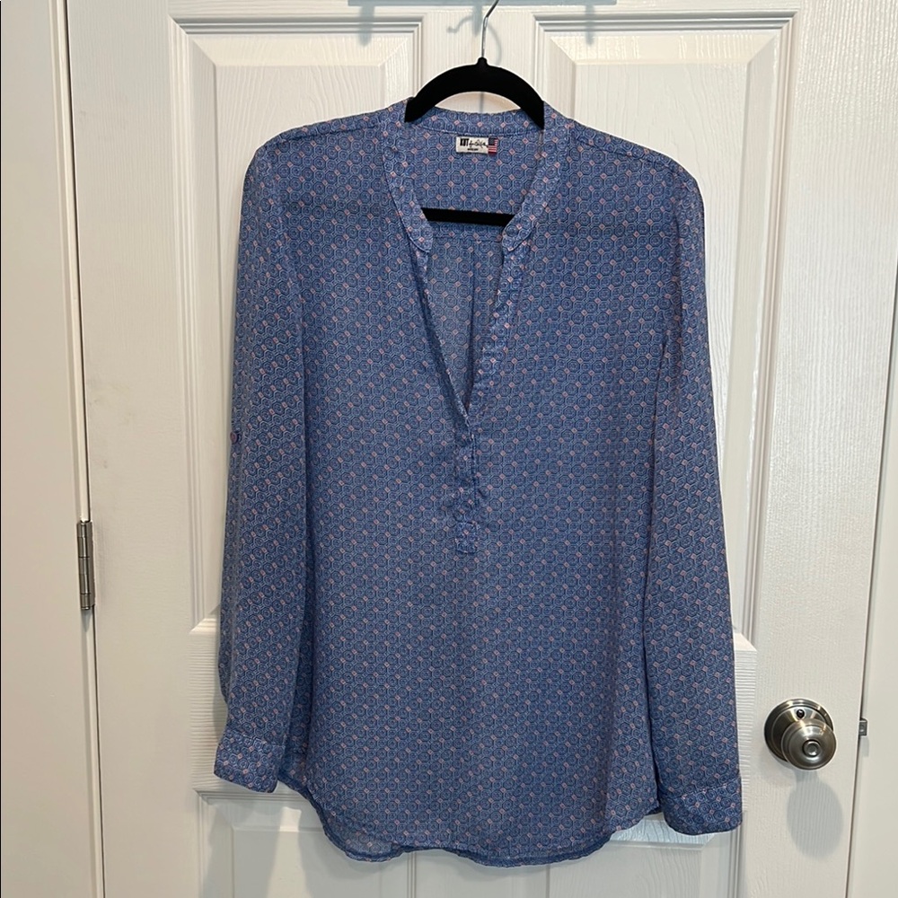 Kut from the Kloth Blue Blouse Top